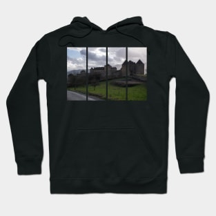 Berze-le-Chatel fortress is a 10th-century castle in the Bourgogne-Franche-Comte. Cloudy winter day Hoodie